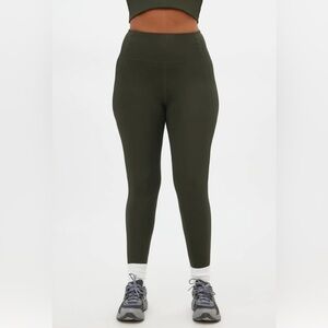 Girlfriend Collective Compressive High-Rise Legging Terrace Green Size XL 28 in